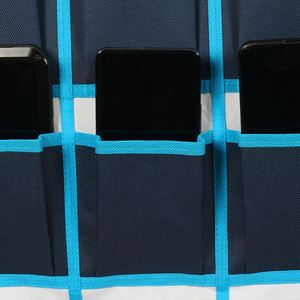 30 <b>Grid</b> Non-woven Transparent Hanging Bag Phone Bag Door Hanging Organizer Classroom Pocket Chart Sundries Storage Bag - Product Image 5