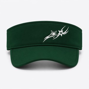 OEM Custom Logo Nylon Adjustable <b>Flat</b> Brim Visor <b>Hat</b> for Outdoor Travel Fishing Summer Sun Protection Unisex Adult Bulk - Product Image 2