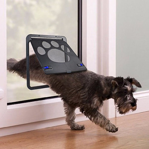 小型ペット用子犬犬と猫のドア用ペットセルフクロージングメッシュフラップドアロック可能磁気フラップスクリーンドア自動強い - Product Image 4