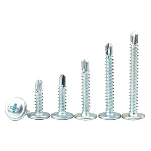 Vis autoperceuses en acier galvanisé M4.2 à tête bombée, vis de toiture zinguées, système de mesure métrique - Product Image 1