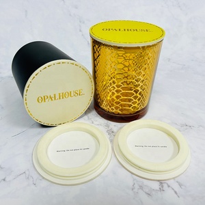 Coperchi Personalizzati in Cartone per Barattoli di Candele, Coperture in Carta Stampata <span class=keywords><strong>con</strong></span> Logo e Colore Personalizzati, Coperchi per Barattoli di Candele <span class=keywords><strong>con</strong></span> Guarnizioni in Silicone - Product Image 6