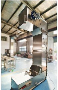 New 24t z-loại xô thang máy ngô hạt chế biến 31.75 mét SS chuỗi Thép không gỉ Nylon nhựa Phễu băng tải thang máy - Product Image 6