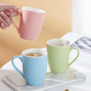 Creative Nordic Ceramic <b>Mug</b> 301-400ml Matte Solid Color With Handle For Tea And Water General Use Personal Gift - Product Image 4