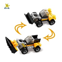 STARMERRY Ensemble de blocs de construction éducatifs en ABS écologiques sur le thème du transport, personnalisé, 8 pièces, conforme ASTM