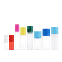 Oferta Especial: Botella de Plástico de 60 ml para Líquidos, Perfumes y Aceites Esenciales, Botella con Gotero de 2 oz V3 para Jugos, con Tapa Plana CRC de Colores