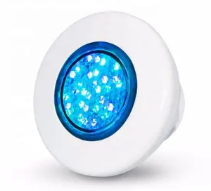 Hentech 100毫米LED浴室照明，2英寸螺纹12VAC/7W/蓝色/暖白色/IPX8