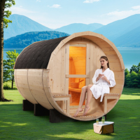 2026 Neue Kanadische Rotzeder Outdoor-Fass-Dampfsauna Traditioneller Saunaraum zum Verkauf