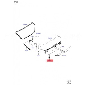 Bloques de Goma Amortiguadores para la Tapa del Maletero Ford BM5Z16758B para Focus Mk3, Pieza de Goma Nueva - Product Image 2