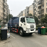 Camion de collecte de déchets de restauration AOMAN, anti-fuite, anti-odeur, avec compacteur 6x4, châssis moyen, pour transport de déchets de cuisine