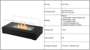 High Quality Modern Metal <strong>Fire</strong> TT-28 Freestanding Ethanol Fireplace Ecoflam <strong>Table</strong> <strong>Top</strong> <strong>Fire</strong> Pit for Hotel Use - Product Image 6