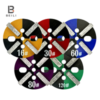 120 #   Disque de meulage diamanté de 4 pouces pour béton, avec segment plat et conception segmentée, pour la préparation des sols