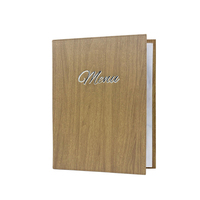 Vente directe d'usine, menu de restaurant avec pochette transparente, dossier de menu de café A4 en cuir PU