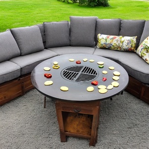 <span class=keywords><strong>2023</strong></span> nuevo estilo al aire libre Corten acero hierro portátil barbacoa parrilla fuego Pit Bbq - Product Image 6