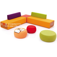 Nouveau Design de meubles de bibliothèque d'école, chaise en forme de cercle, ensemble de meubles de bibliothèque de haute qualité