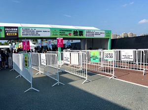 รั้วกั้นฝูงชนเหล็กชุบสังกะสี สำหรับงานอีเว้นท์ คอนเสิร์ต การรวมตัวของประชาชน ไซต์ก่อสร้าง - Product Image 6