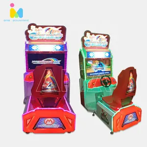 Heißer Verkauf Bargeldloses Zahlungs system Rennwagen Arcade-Spiel automat Mario Kart Driving Car Game Machine mit 32-Zoll-Monitor