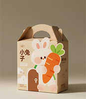 Boîtes cadeaux personnalisées imprimées avec des animaux mignons, boîtes en papier portables de couleur pastel avec poignée pour les cadeaux de fête et l'emballage de cadeaux