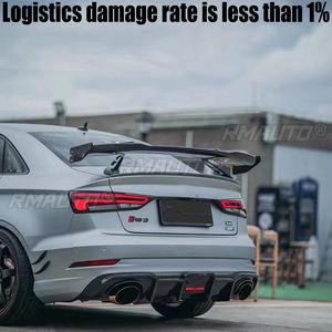 Aileron de coffre arrière en fibre de carbone pour Audi TT RS R8 A3 A4 A5 A6 A7 – Accessoire automobile en FRP - Product Image 2