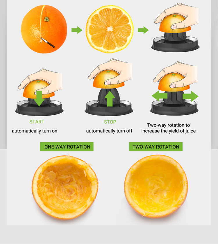 New hot selling household appliances stainless steel 160W powerful all copper motor citrus juicer