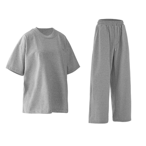 Abiti da <span class=keywords><strong>donna</strong></span> su misura lavorati a maglia <span class=keywords><strong>oversize</strong></span> t-shirt traspiranti in cotone stile Vintage tinta unita stampa abiti da <span class=keywords><strong>donna</strong></span> per l'estate - Product Image 6