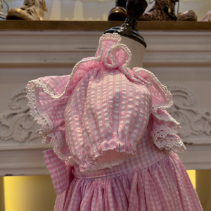 Vacanze di supporto floreale senza maniche Smocked per bambini per bambine 2-12y bambini bambini Baby strisce bianche gonna abiti Vintage - Product Image 6