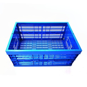 Foldable Collapsible Moving Folding Crate Plastic Storage Box With Lid