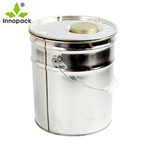 Seau métallique de 18 L avec couvercle, capacité 18 kg, en fer blanc de qualité alimentaire, impression personnalisée, vente directe usine - Product Image 5