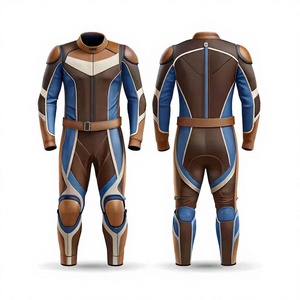 Combinaison de course moto en cuir véritable sur mesure, une pièce, équipement de protection pour motard, combinaison de piste - Product Image 5