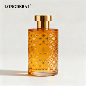 Vintage Luxury <b>Perfume</b> <b>Bottle</b> Designs Black and Golden 50ml 100ml Unique Glass <b>Perfume</b> <b>Bottle</b> With Screen Printing Logo - Product Image 4