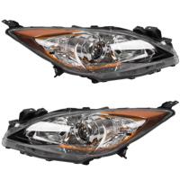 Pour Mazda 3 Sport 2010-2013 Remplacement de l'assemblage des phares du boîtier chromé