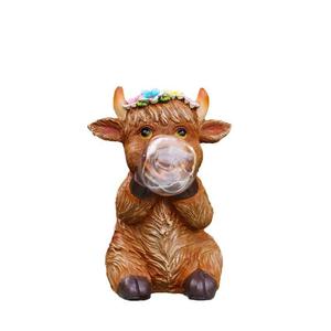 Năng lượng mặt trời bò ánh sáng ban đêm 3D ngoài trời sân mô phỏng nhựa thủ công bong bóng thổi trang trí động vật xuyên biên giới tính năng - Product Image 1
