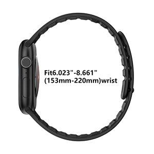 Bracelet de montre intelligente en silicone bicolore gravé sur mesure avec boîte pour Apple Pro 2 7 Own Y2k - Product Image 5