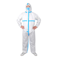 Vêtements de protection jetables Produits non tissés Vêtements de protection médicale Combinaison d'isolation imperméable Vente en gros