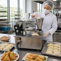 Machine automatique à faire des raviolis en forme de demi-lune, des pâtés à la viande, des empanadas, des pierogis, des raviolis, des samosas indiens frits, des samusa, des samousa