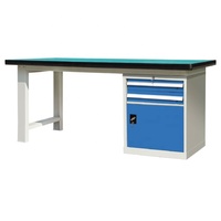 Table de travail moyenne et robuste en métal Mobilier de bureau moderne en usine industrielle