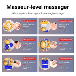 2025 coussin de Massage électrique domestique multifonctionnel avec couverture des épaules, du cou, du dos et de la taille masseur complet du corps - Product Image 4