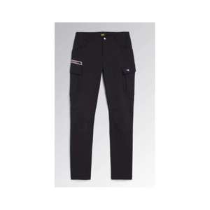 DIADORA UTILITY-702,179826-80013/40 Pantalón de trabajo ajustado cómodo negro para mujer en tejido técnico repelente al agua - Product Image 1