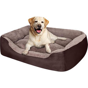 Camas para perros Rectángulo Lavable Cama suave para mascotas Cómodo y transpirable Sofá para mascotas Cama ortopédica para perros medianos - Product Image 1
