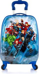 Valise à roulettes rigide personnalisée pour garçons, 18 pouces, imprimée sur mesure avec divers motifs de dessins animés, bagage de voyage pour étudiants - Product Image 1