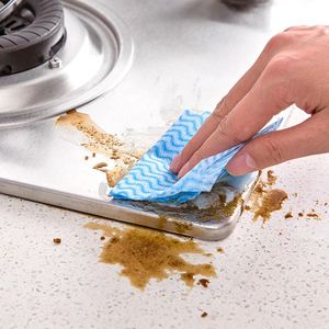 Disposable Kitchen Cloths Lazy <strong>Rags</strong> Kitchen <strong>Paper</strong> Thickened Dry Printed Dishcloth Towels - Product Image 4