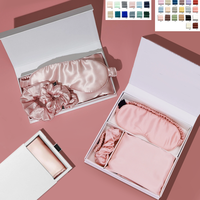 Vente en gros de taies d'oreiller en soie pliées personnalisées avec logo Oeko-Tex, non jetables, ensemble cadeau
