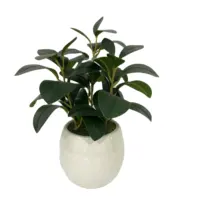Vaso in ceramica per piante artificiali in vaso con pianta in plastica