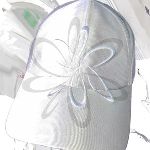 Casquette à visière 6 panneaux en PVC brodée argentée style Wasteland, protection solaire, effet amincissant coréen, haut de gamme, unisexe, en promotion - Product Image 5