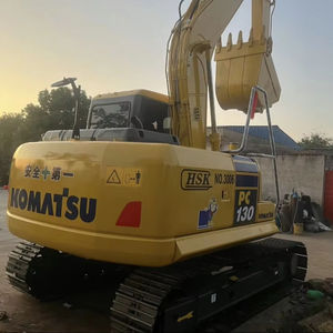 Excavatrice sur chenilles hydraulique Komatsu PC130 de 13 tonnes, machine de terrassement d'occasion, moteur en bon état, compatibilité mécanique, homologuée EPA pour l'exploitation minière, à vendre - Product Image 3