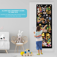Conteneur de rangement multifonctionnel pour jouets d'enfants avec poches de rangement respirantes, emballage en carton tissé pour la maison