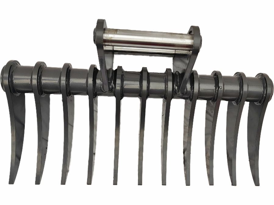 Rake Ripper Chuangxin 2026 1.2ton Steel Mini Excavator Attachment Rake 800MM Ripper ...