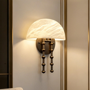 Marble <b>Wall</b> Lamp Led <b>Light</b> Source E27 <b>Switch</b> Control For Hotel Corridor Decoration - Product Image 2