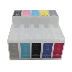 Cartouche d'encre rechargeable vide Europe T46S T46Y T47A 60ML avec réinitialisateur de puce pour imprimantes jet d'encre <span class=keywords><strong>EPSON</strong></span> <span class=keywords><strong>SC</strong></span>-P700 <span class=keywords><strong>P900</strong></span> P908 T47A1 - Product Image 5