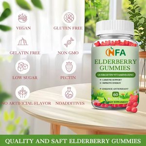 Suplemento de Extracto de Vitamina C Más Vendido, Mejora el Soporte Antioxidante e Inmunológico, Gomitas de Baya del Saúco - Product Image 4