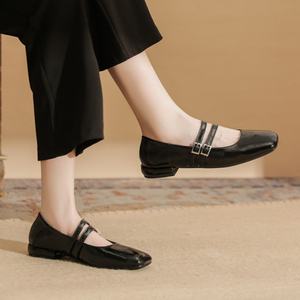 Zapatos de Novia para Uso Diario, Bailarinas de Cuero Genuino para Mujer, Entresuela de Goma, Impermeables y Ligeros - Product Image 3